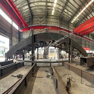 Steel Arch Bridge – Custom Fabricated Structural Components and Decking Systems