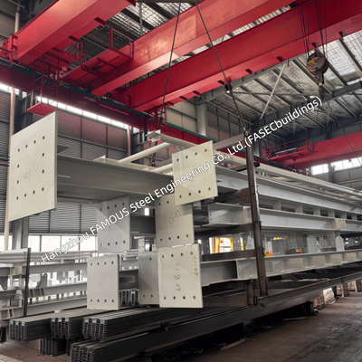 AS 4100 Prefabricated Box Section Portal Frame Rafter for Australian Industrial Workshop